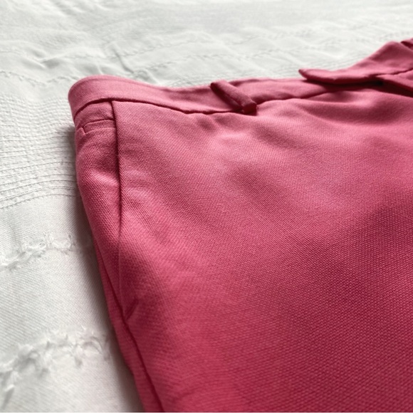 CLUB MONACO WOOL BLEND CANDY PINK TEXTURED HIGH RISE TAPERED TROUSERS PANTS - 12 - Picture 6 of 10
